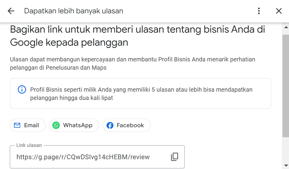 pentingnya review atau ulasan dalam local seo